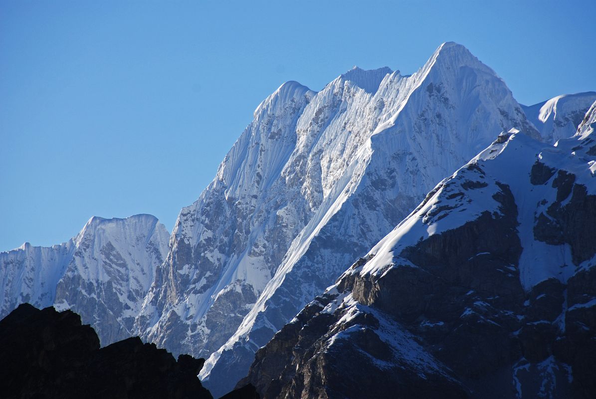 Gokyo Ri 02 Jobo Rinjang And Lunag Massif Near Nangpa La From Gokyo Ri Looking West